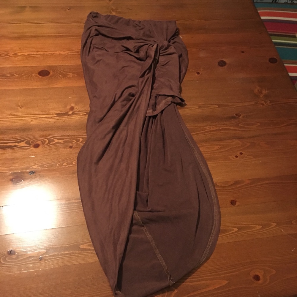 Faux wrap skirt